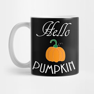 Womens Hello Pumpkin Halloween Pumpkin Patch Funny Mug